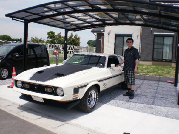 埼玉県加須市 大川様 72年 Mach1 白 フォード マスタング 中古車をお探しならマスタング専門店ワイケーモーター
